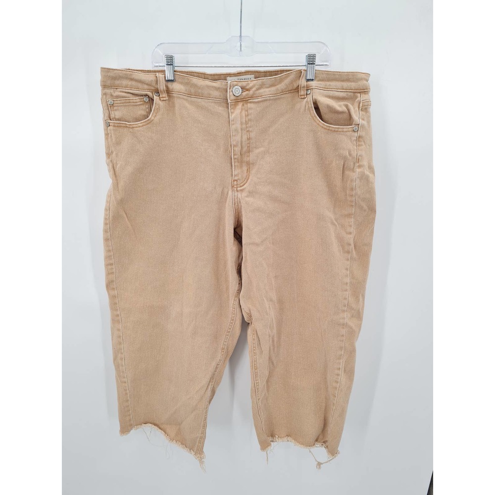 Eloquii Oatmeal Colored Jeans Plus Size 24